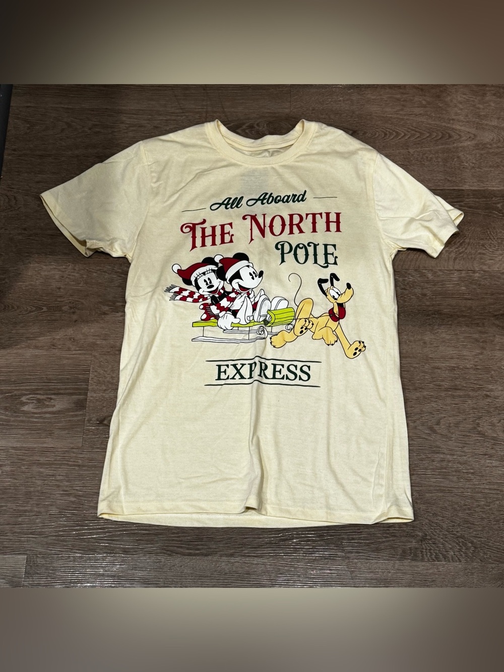 Disney Cream 'All Aboard The North Pole Express' Graphic Tee